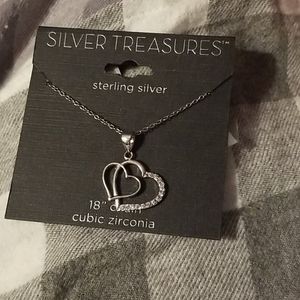 Silver Treasures S.S. Double Hearts